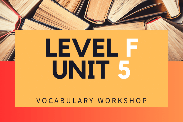 Level f vocabulary workshop unit 2